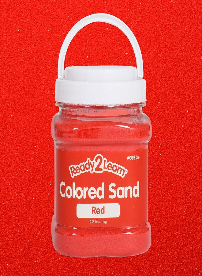 Ready 2 Learn Colored Sand | Red | 2.2 lbs | Play Sand for Kids | Perfect for Arts and Crafts, Sensory Bins, Wedding Decorations and Vase Filler - Image 1